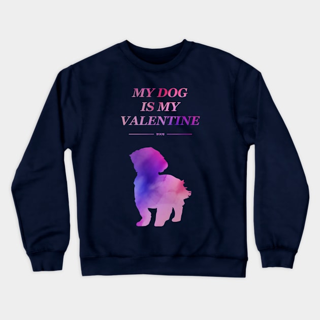 Love My Dog Crewneck Sweatshirt by Masahiro Lab